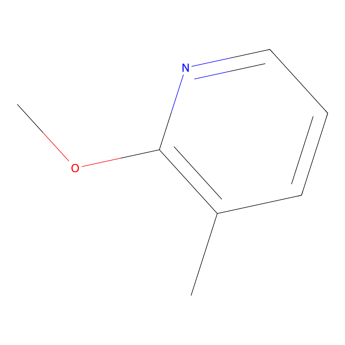 2-Methoxy-3-methylpyridine molecular structure, CAS 19230-59-2