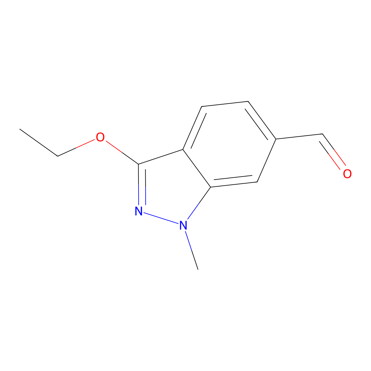 3-Ethoxy-1-methyl-1H-indazole-6-carbaldehyde molecular structure, CAS 1923064-91-8