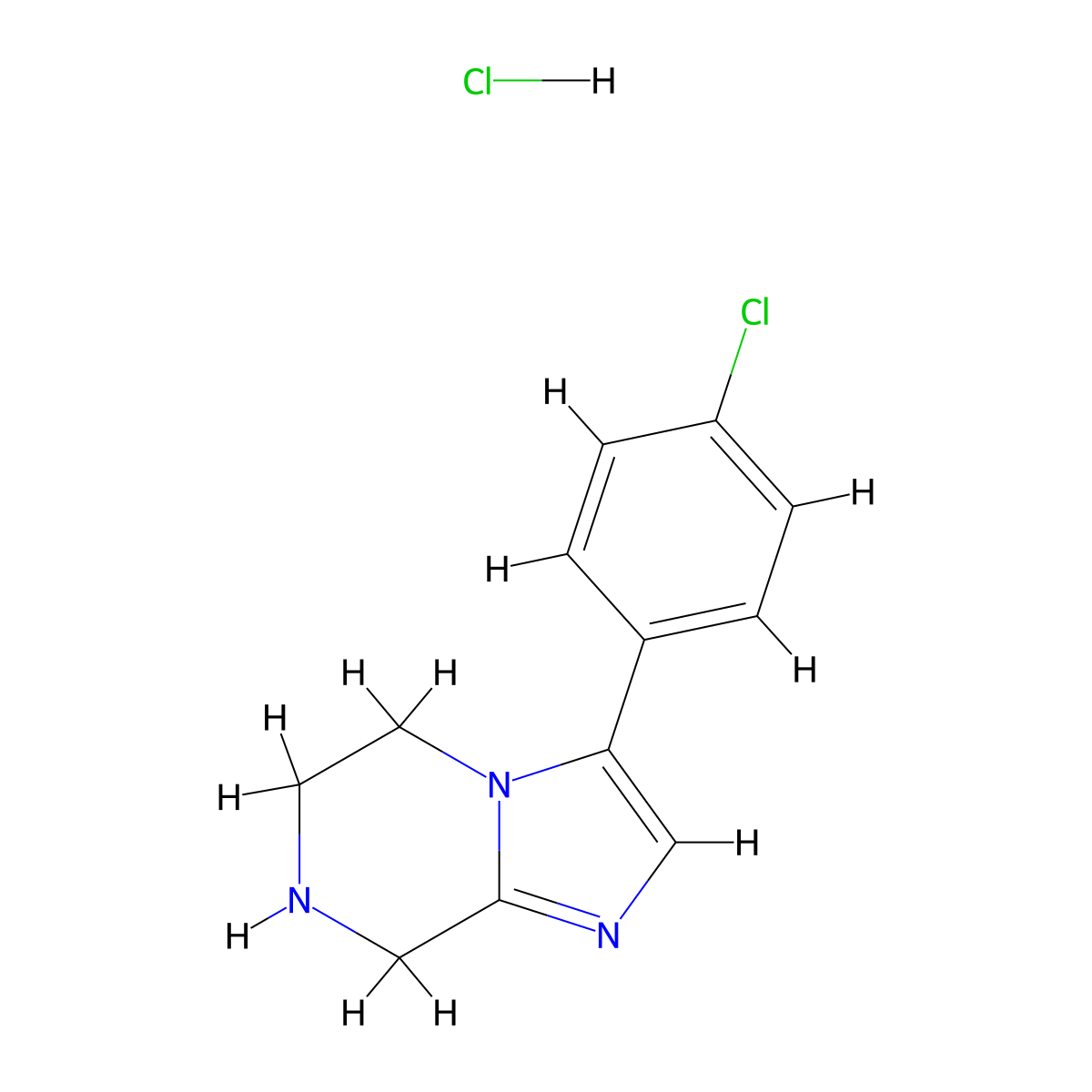 3-(4-Chlorophenyl)-5,6,7,8-tetrahydroimidazo[1,2-A]pyrazine hcl molecular structure, CAS 1923068-84-1