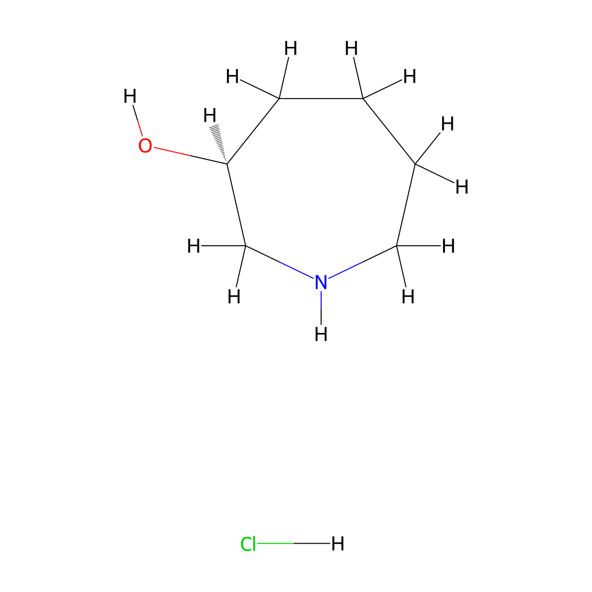 (S)-Azepan-3-ol hydrochloride molecular structure, CAS 1923069-56-0