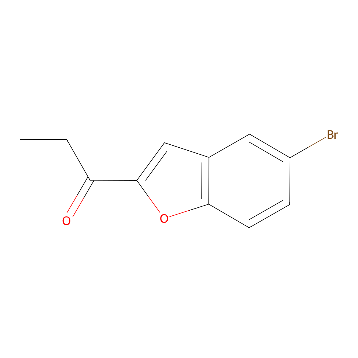 1-(5-Bromobenzofuran-2-yl)propan-1-one molecular structure, CAS 192312-50-8
