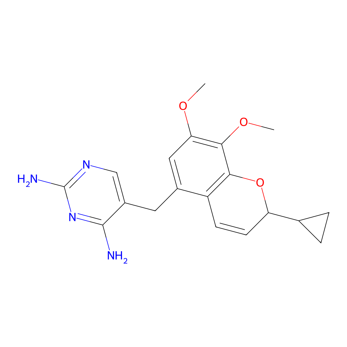 Iclaprim molecular structure, CAS 192314-93-5