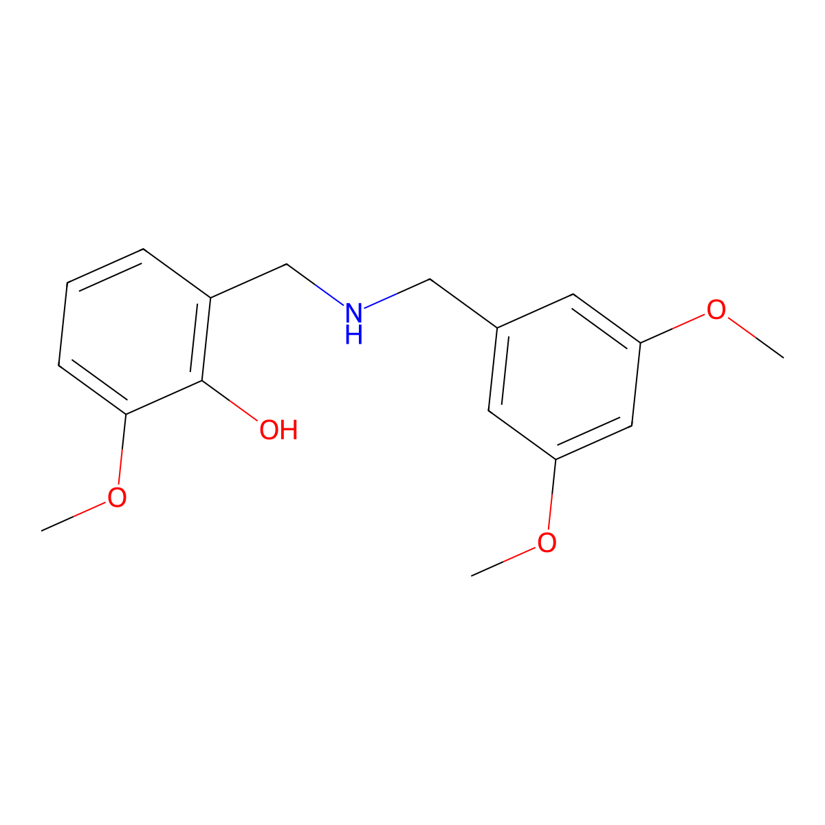 2-{[(3,5-Dimethoxybenzyl)amino]methyl}-6-methoxyphenol molecular structure, CAS 1923140-41-3
