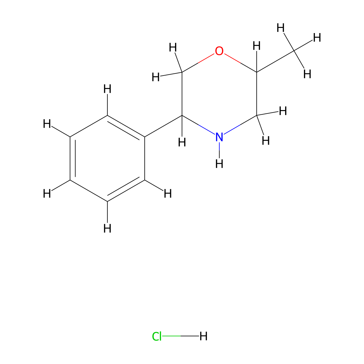 2-Methyl-5-phenylmorpholine hydrochloride molecular structure, CAS 1923190-08-2