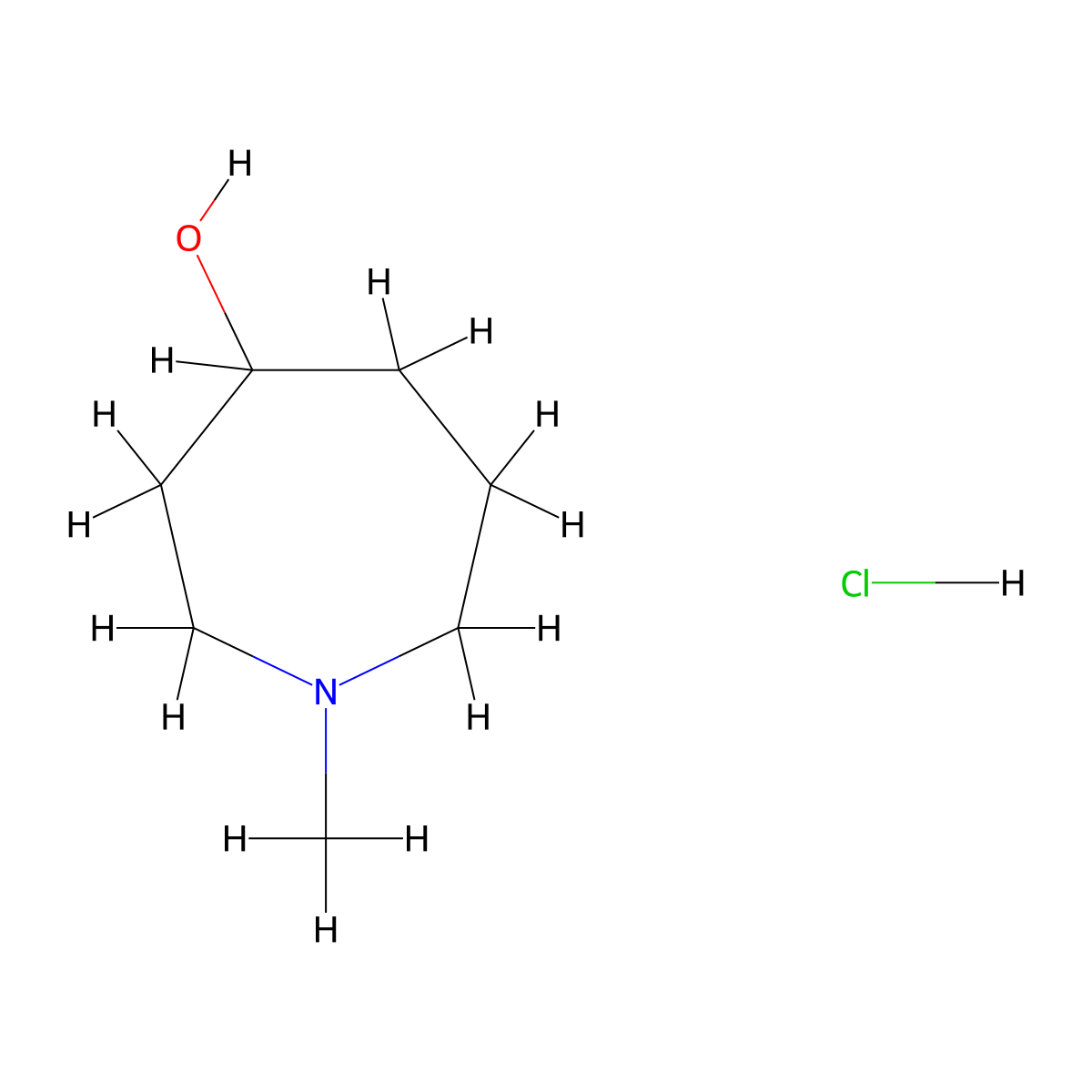 1-Methylazepan-4-ol hydrochloride molecular structure, CAS 1923194-67-5