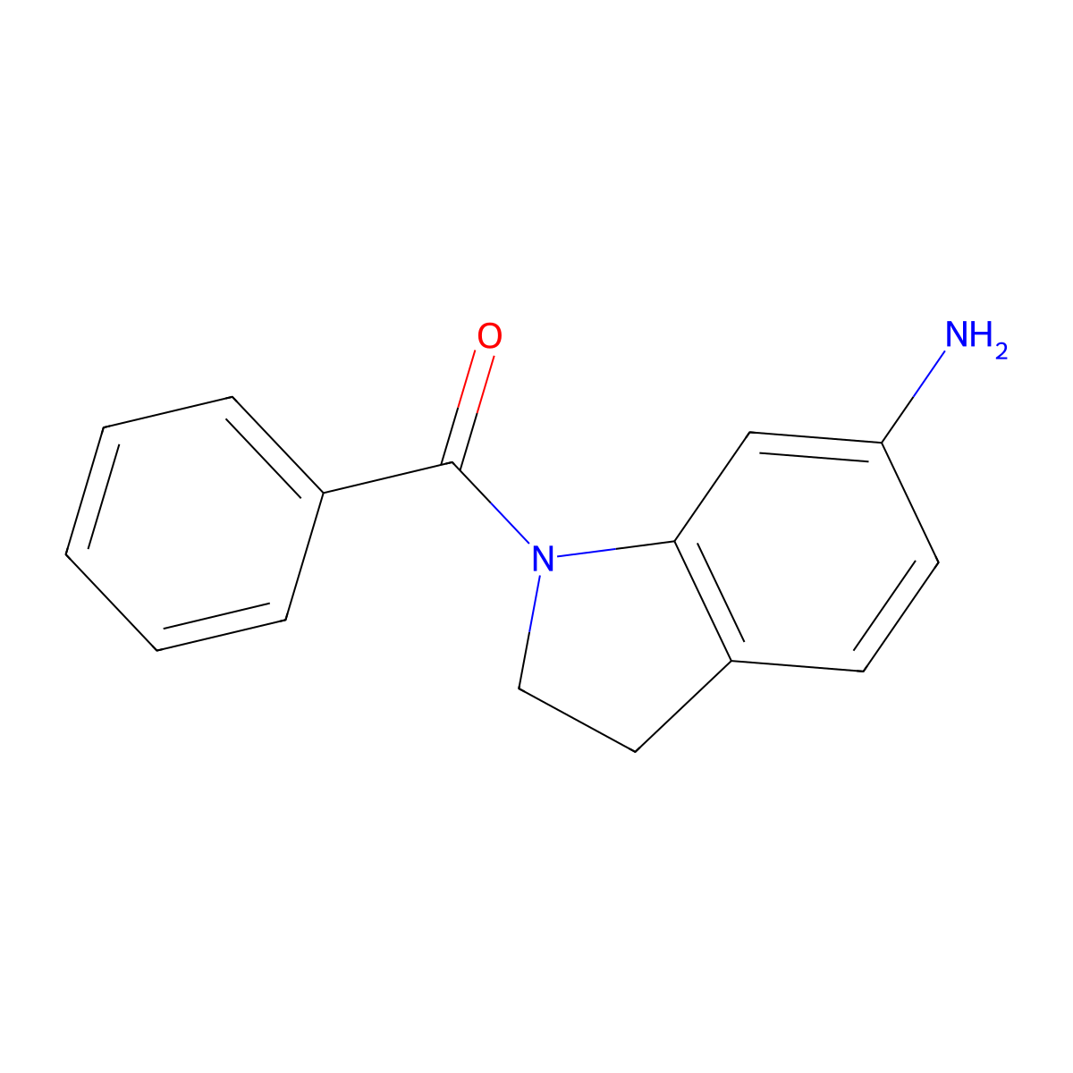 1-benzoyl-2,3-dihydro-1H-indol-6-amine molecular structure, CAS 19232-52-1