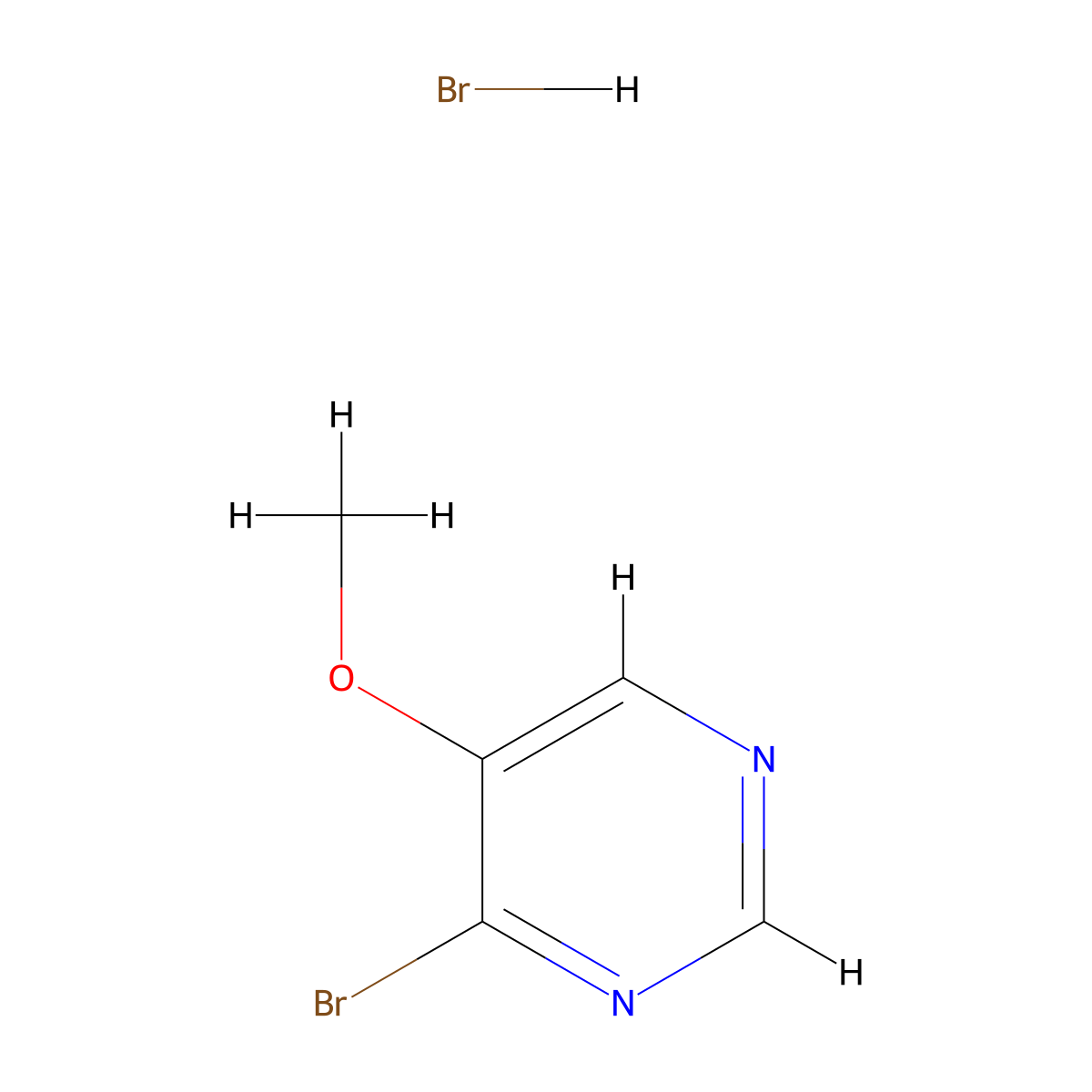 4-Bromo-5-methoxypyrimidine hydrobromide molecular structure, CAS 1923238-80-5