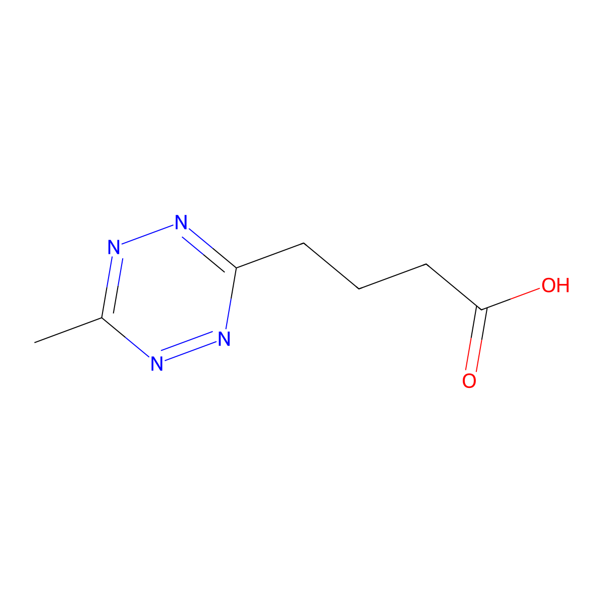 (Me)Tz-butanoic acid molecular structure, CAS 1923268-81-8