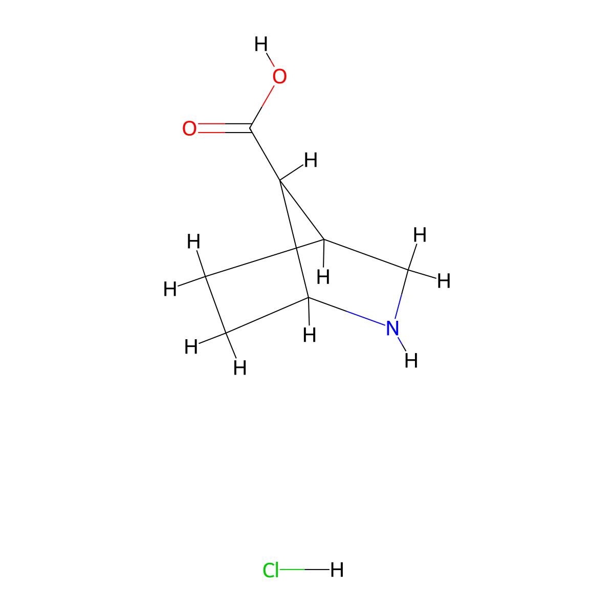2-Azabicyclo[2.2.1]heptane-7-carboxylic acid;hydrochloride molecular structure, CAS 1923268-88-5