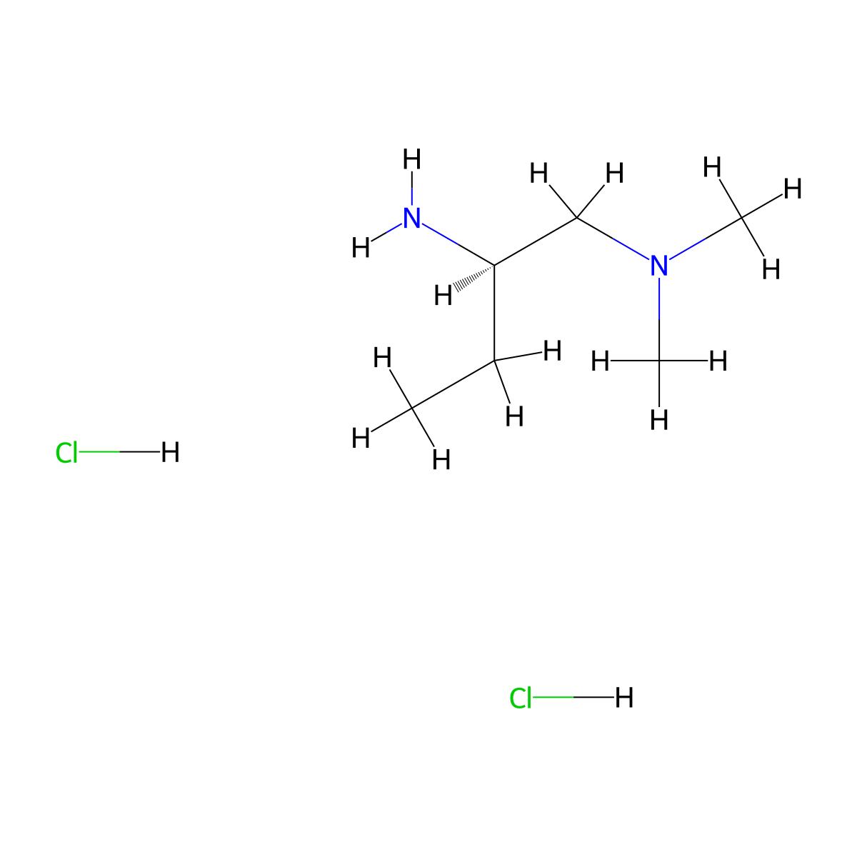 [(2R)-2-aminobutyl]dimethylamine dihydrochloride molecular structure, CAS 1923268-95-4