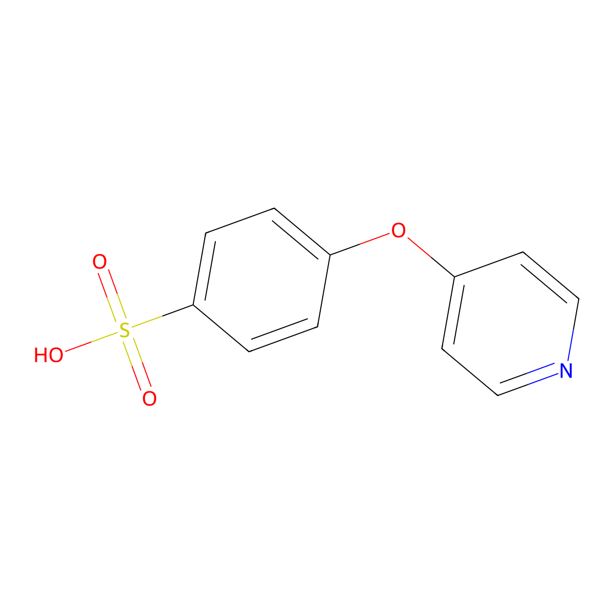 4-(4-Pyridinyloxy)benzenesulfonic acid molecular structure, CAS 192329-80-9