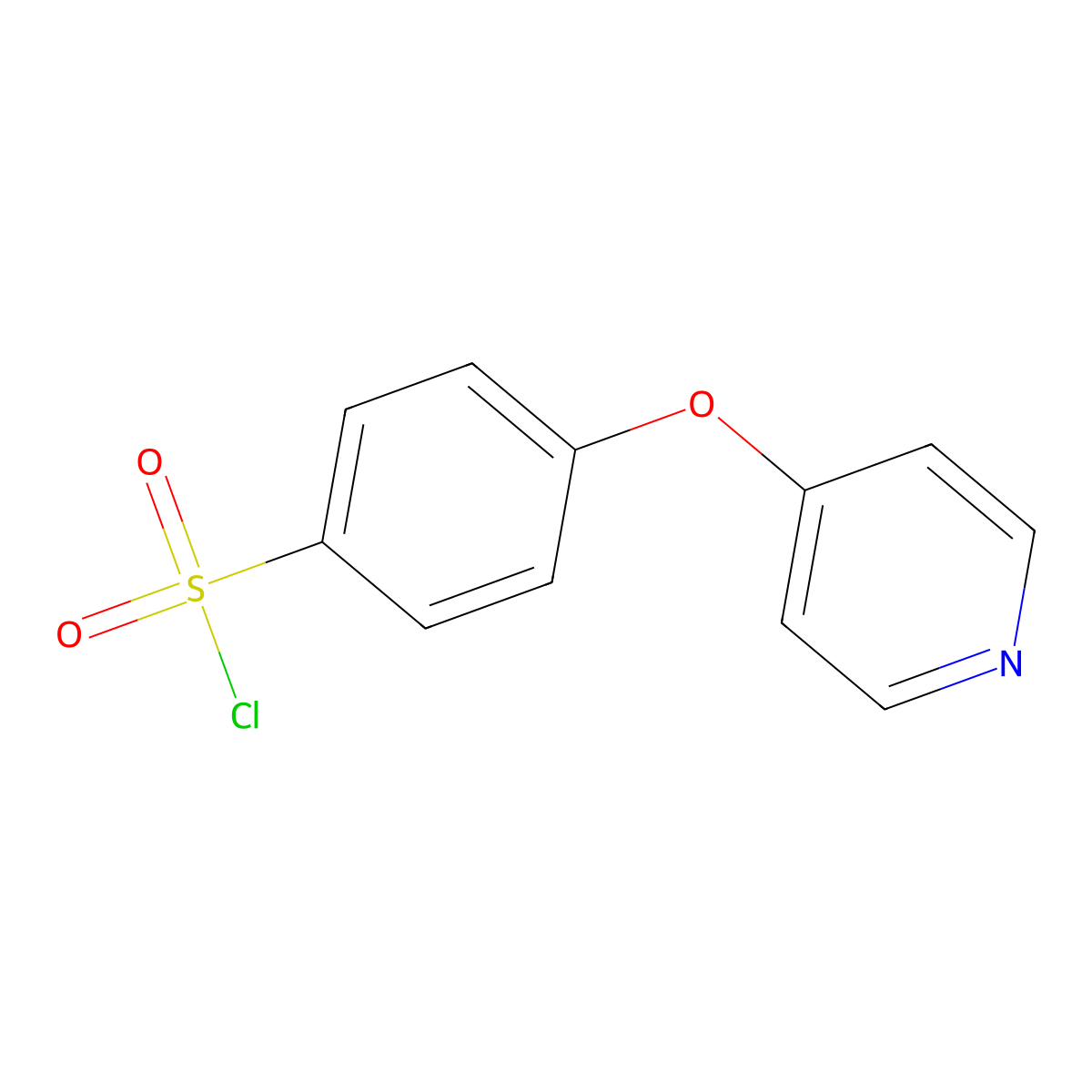 4-(4-Pyridyloxy)benzenesulfonyl chloride molecular structure, CAS 192329-81-0
