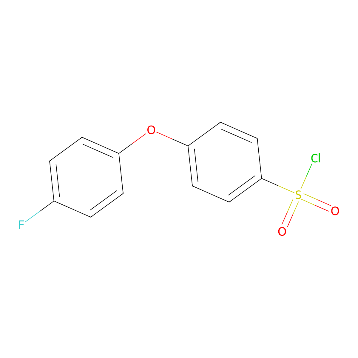 4-(4-Fluorophenoxy)benzenesulphonyl chloride molecular structure, CAS 192329-91-2