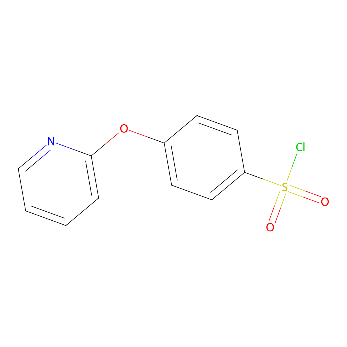 4-(Pyridin-2-yloxy)benzene-1-sulfonyl chloride molecular structure, CAS 192329-94-5
