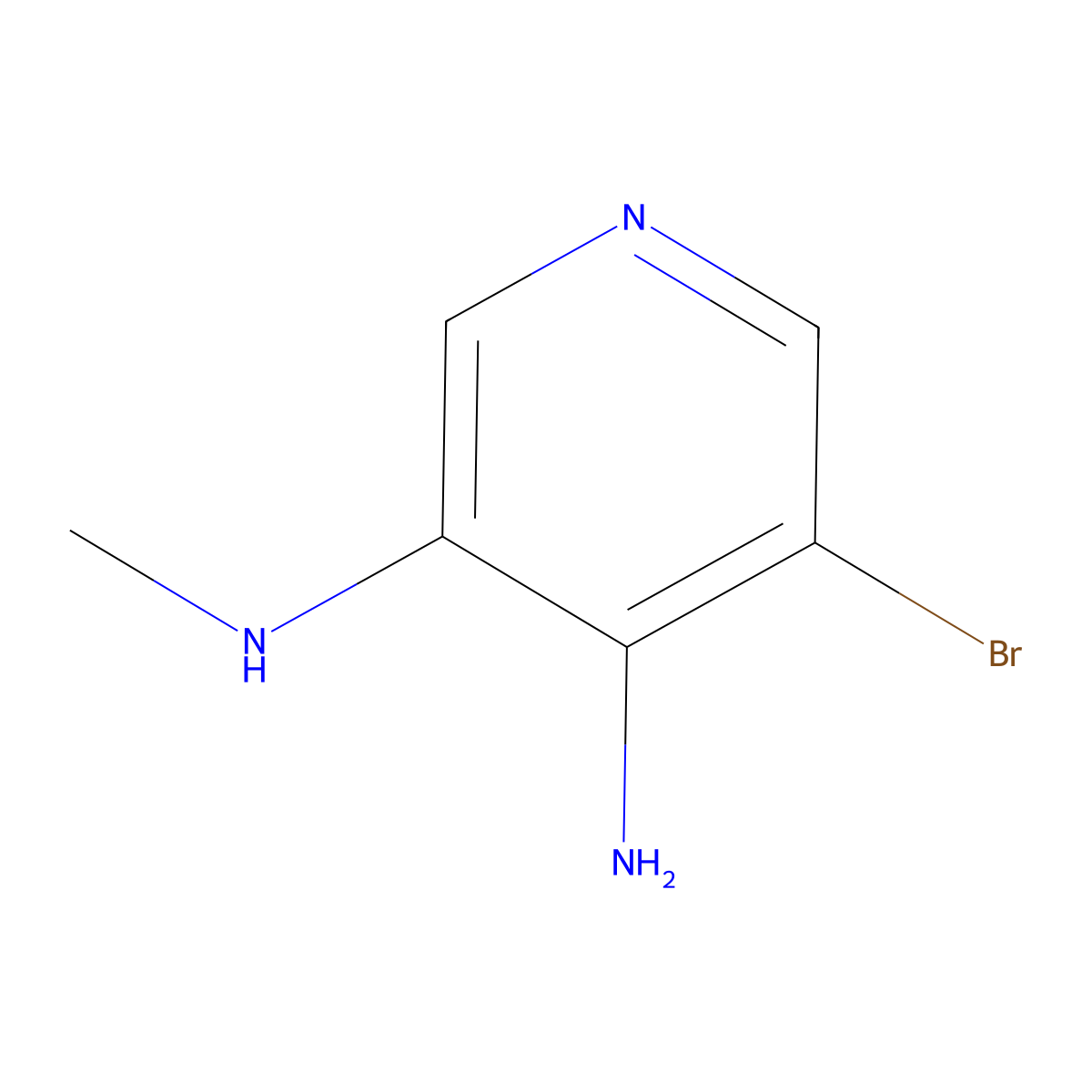 5-bromo-N3-methylpyridine-3,4-diamine molecular structure, CAS 1923301-32-9