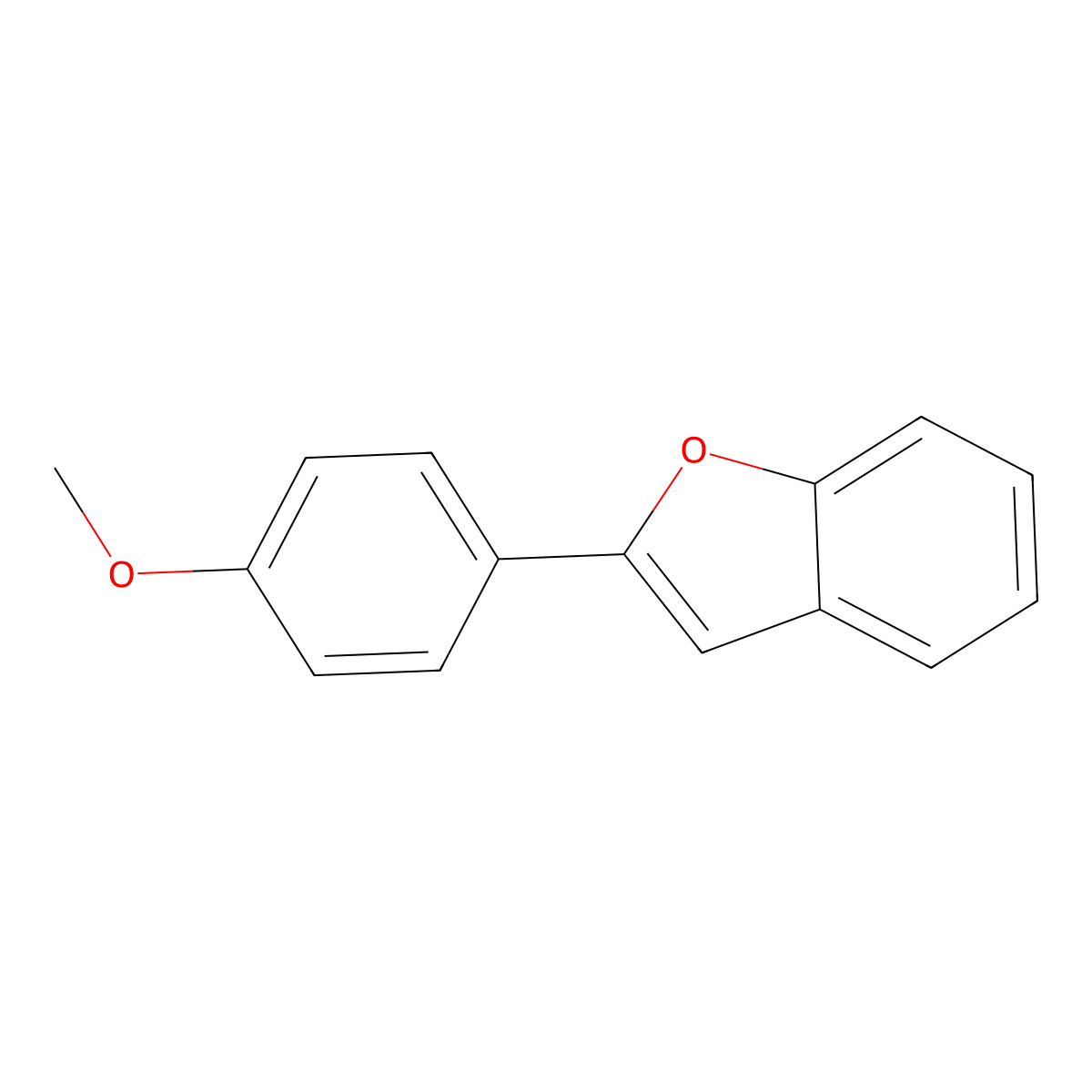 2-(4-Methoxyphenyl)benzofuran molecular structure, CAS 19234-04-9