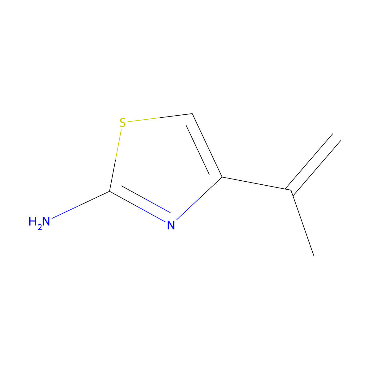 4-(Prop-1-en-2-yl)-1,3-thiazol-2-amine molecular structure, CAS 19235-61-1
