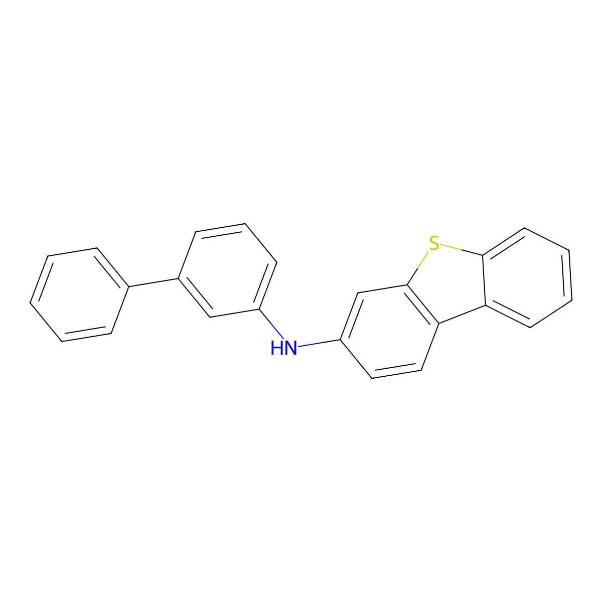 N-[1,1'-Biphenyl]-3-YL-3-dibenzothiophenamine molecular structure, CAS 1923735-65-2
