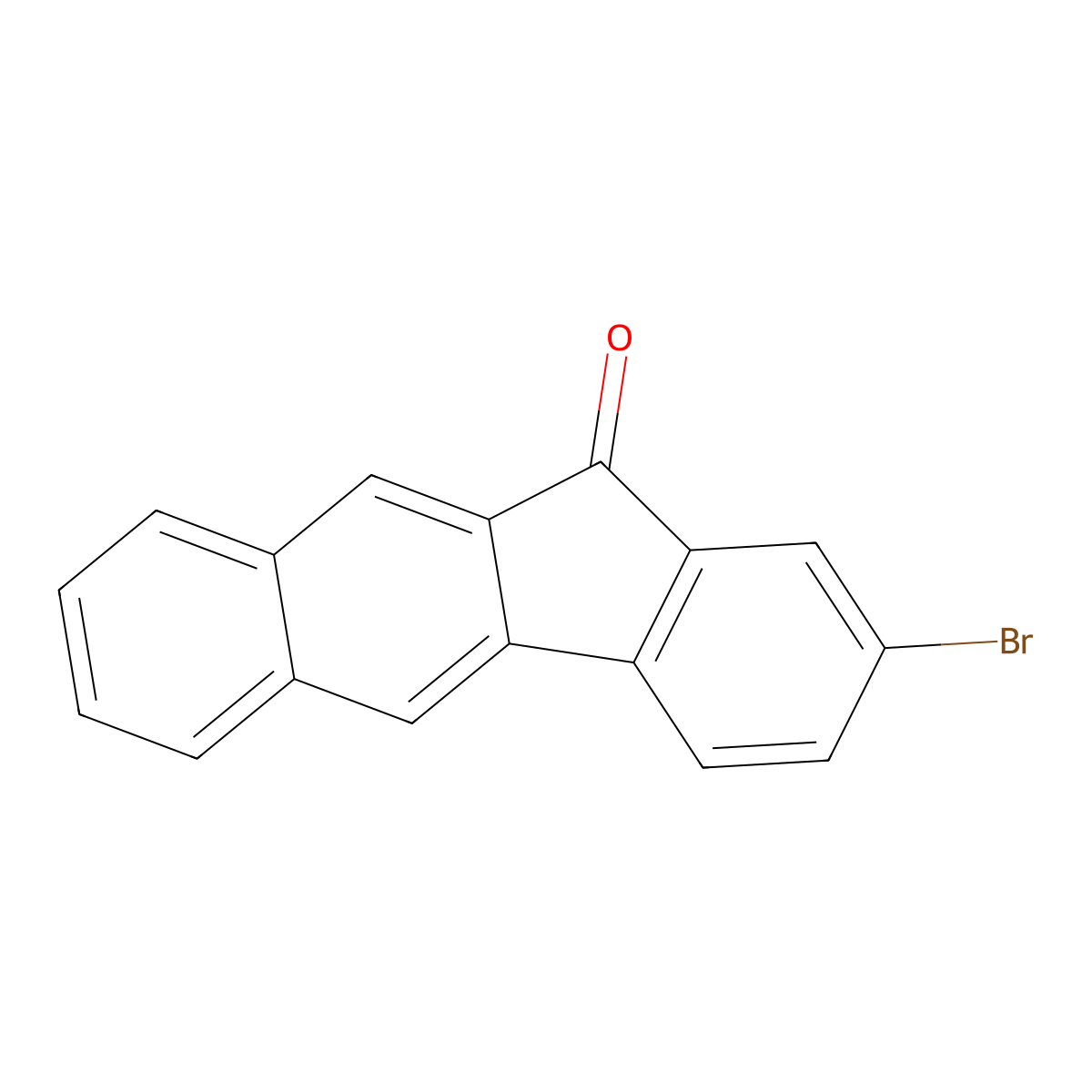 2-Bromo-11H-benzo[b]fluoren-11-one molecular structure, CAS 1923756-29-9