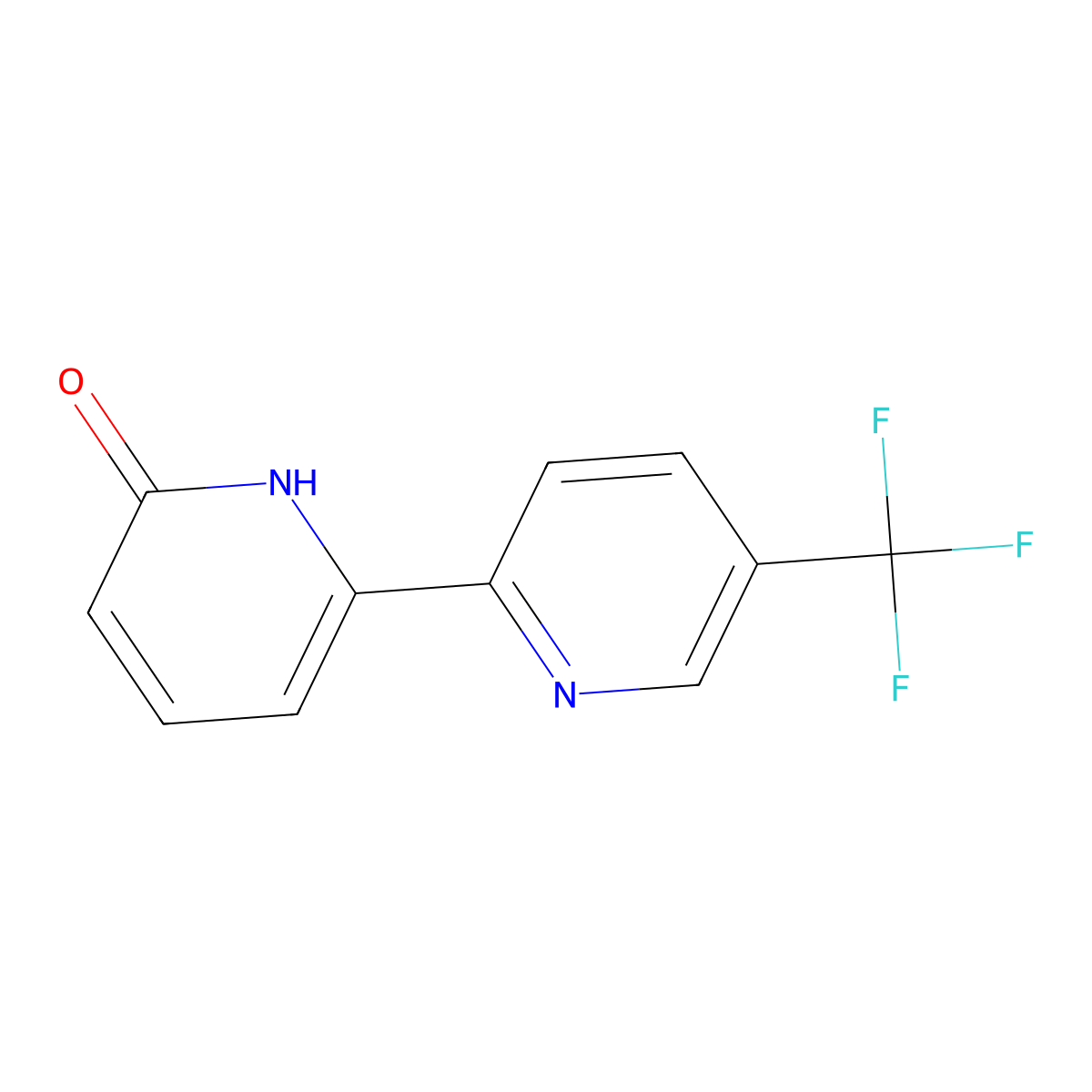 5'-(Trifluoromethyl)-[2,2'-bipyridin]-6-ol molecular structure, CAS 1923772-07-9
