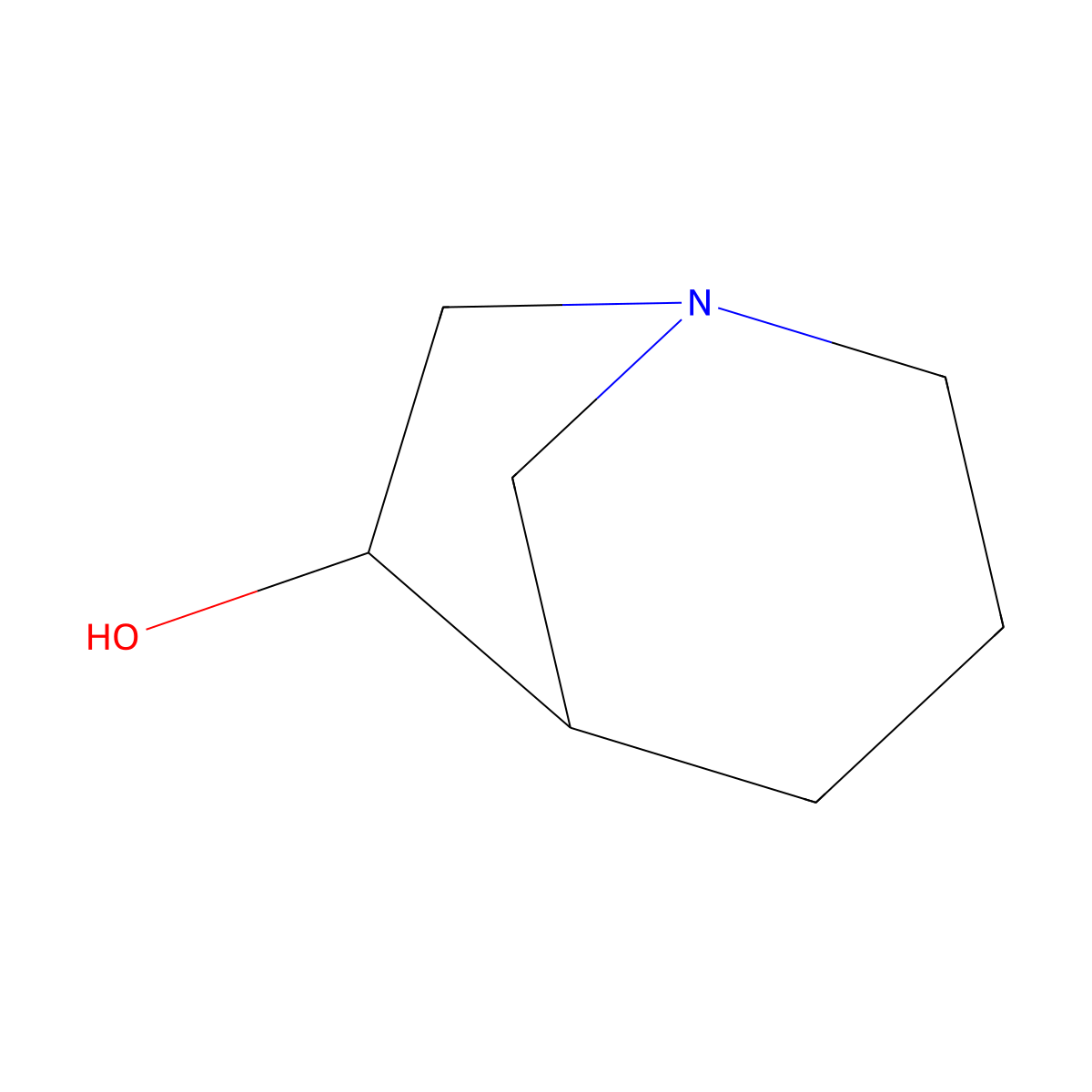 1-Azabicyclo[3.2.1]octan-6-ol molecular structure, CAS 192380-09-9