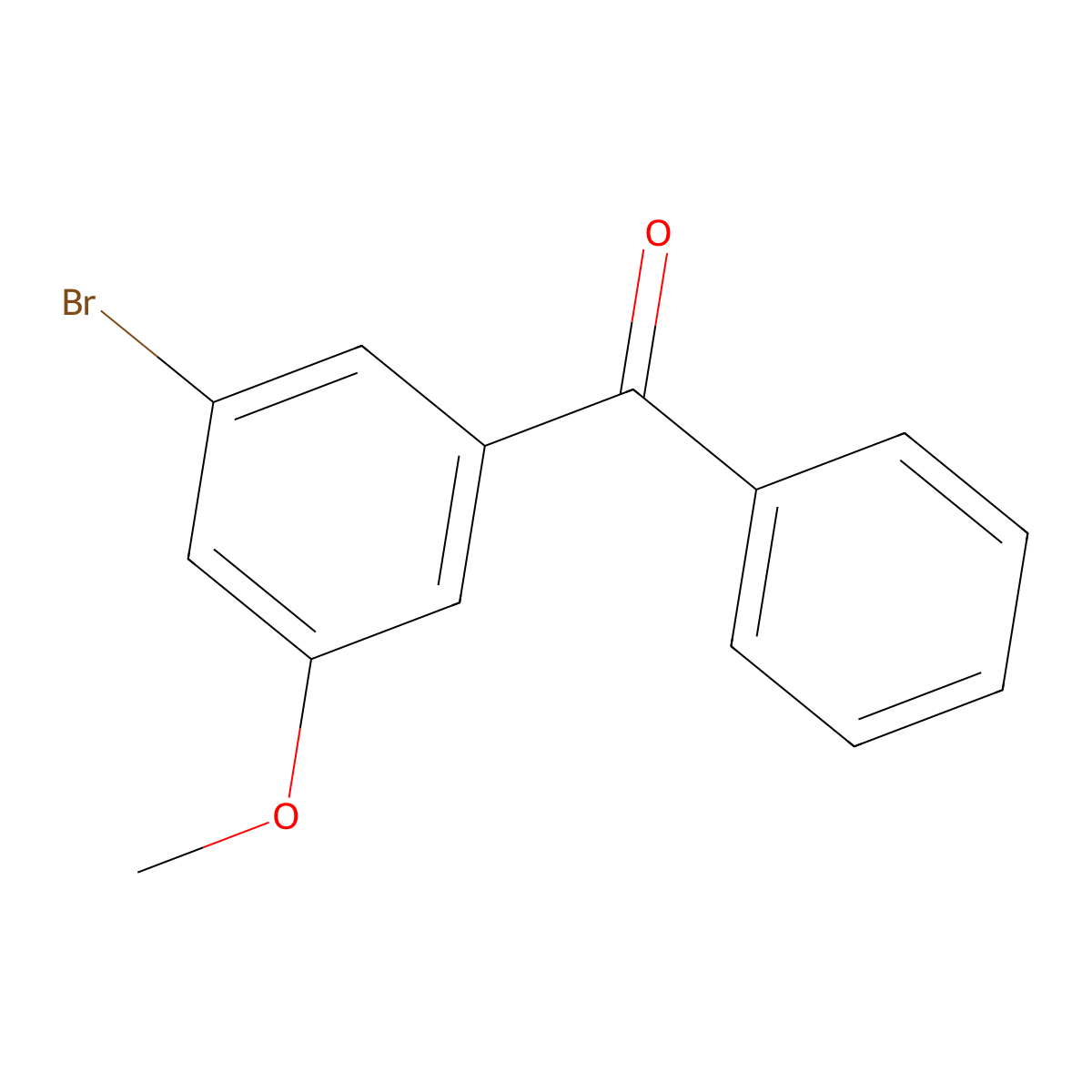 Methanone, (3-bromo-5-methoxyphenyl)phenyl- molecular structure, CAS 1923820-05-6