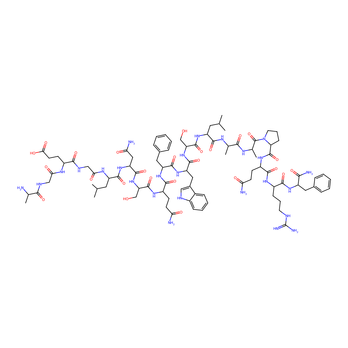 Neuropeptide AF (human) molecular structure, CAS 192387-38-5