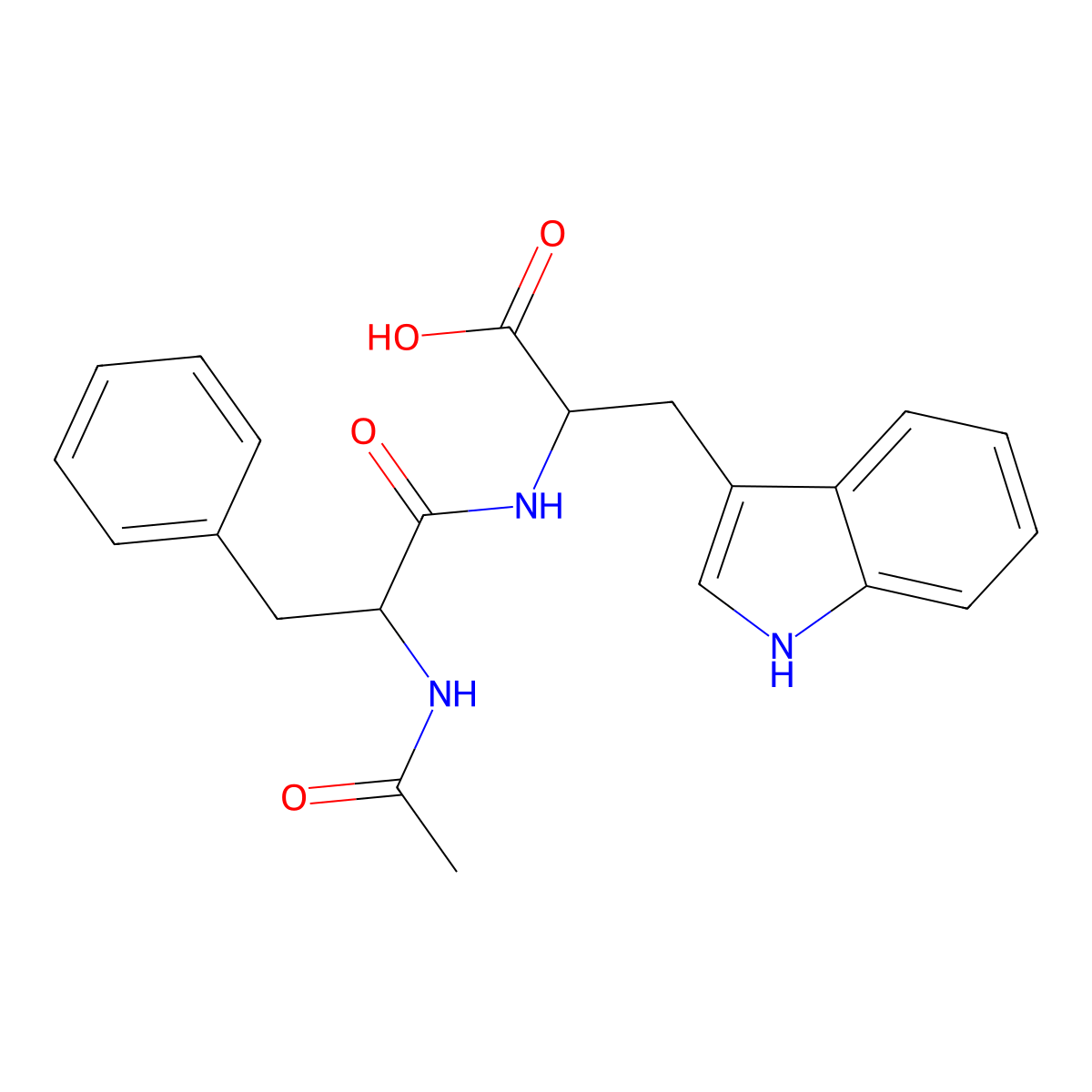 Ac-Phe-Trp-OH molecular structure, CAS 19240-41-6