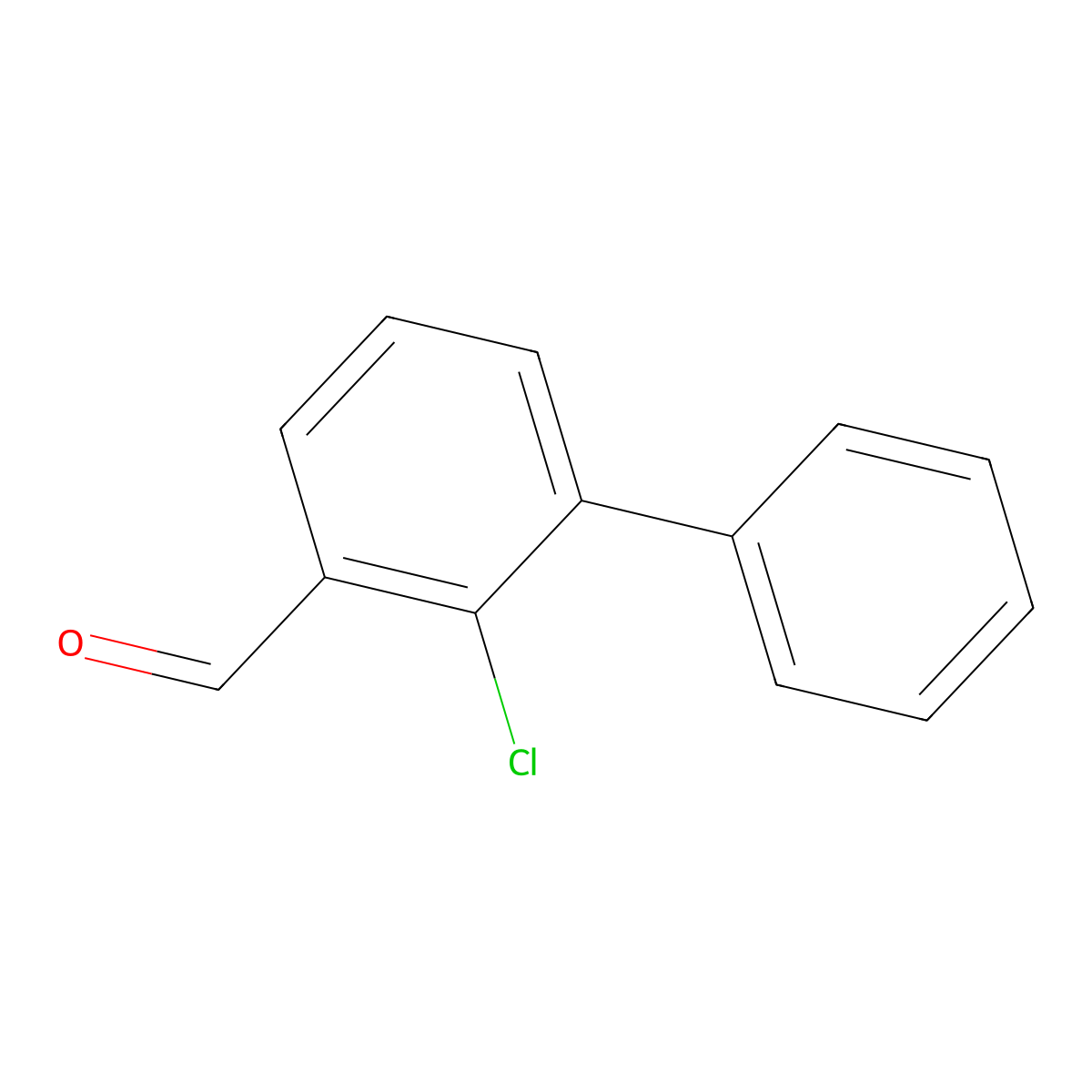 2-Chloro-3-phenylbenzaldehyde molecular structure, CAS 19240-61-0