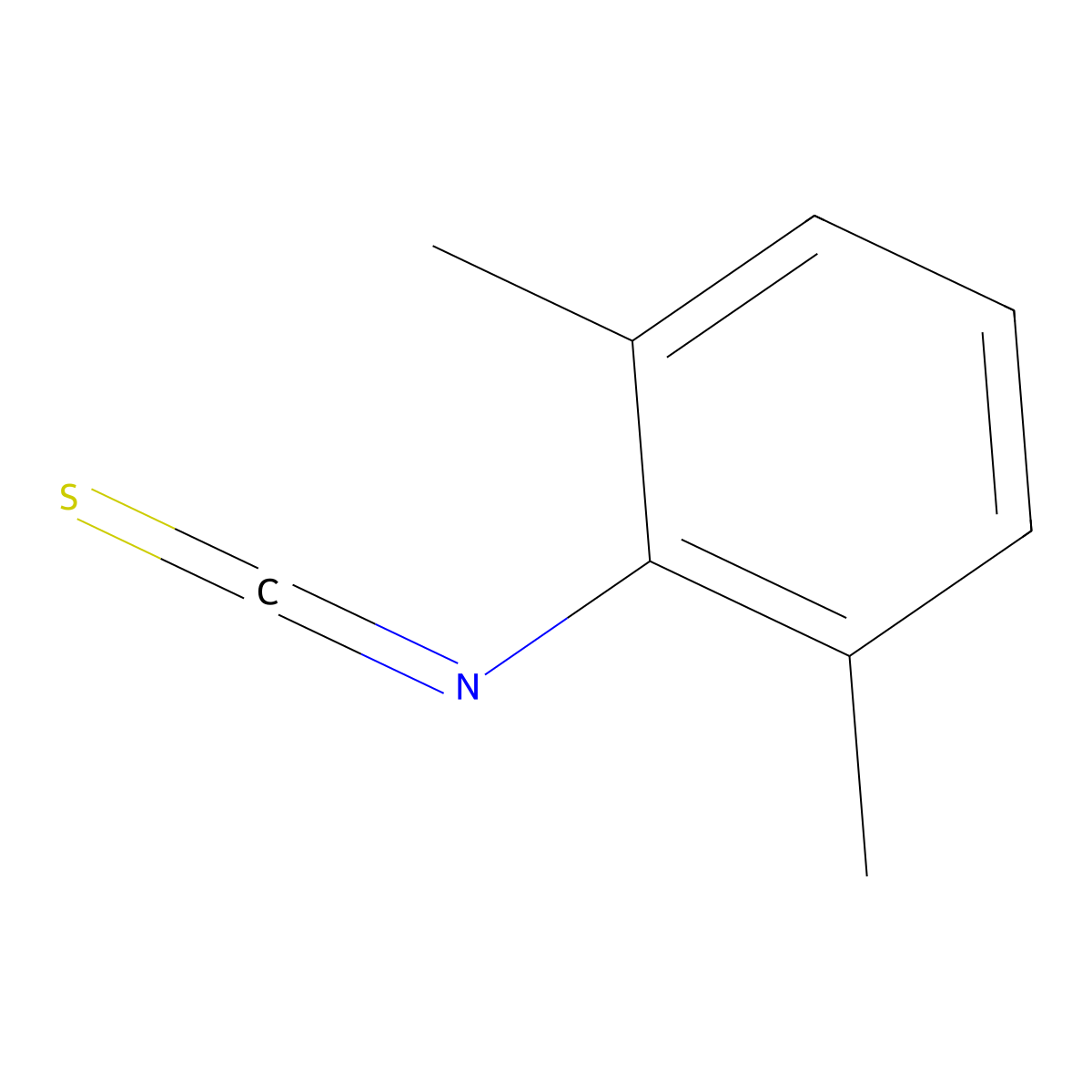 2,6-Xylyl isothiocyanate molecular structure, CAS 19241-16-8