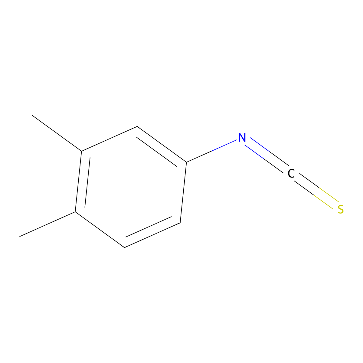 4-Isothiocyanato-1,2-dimethylbenzene molecular structure, CAS 19241-17-9