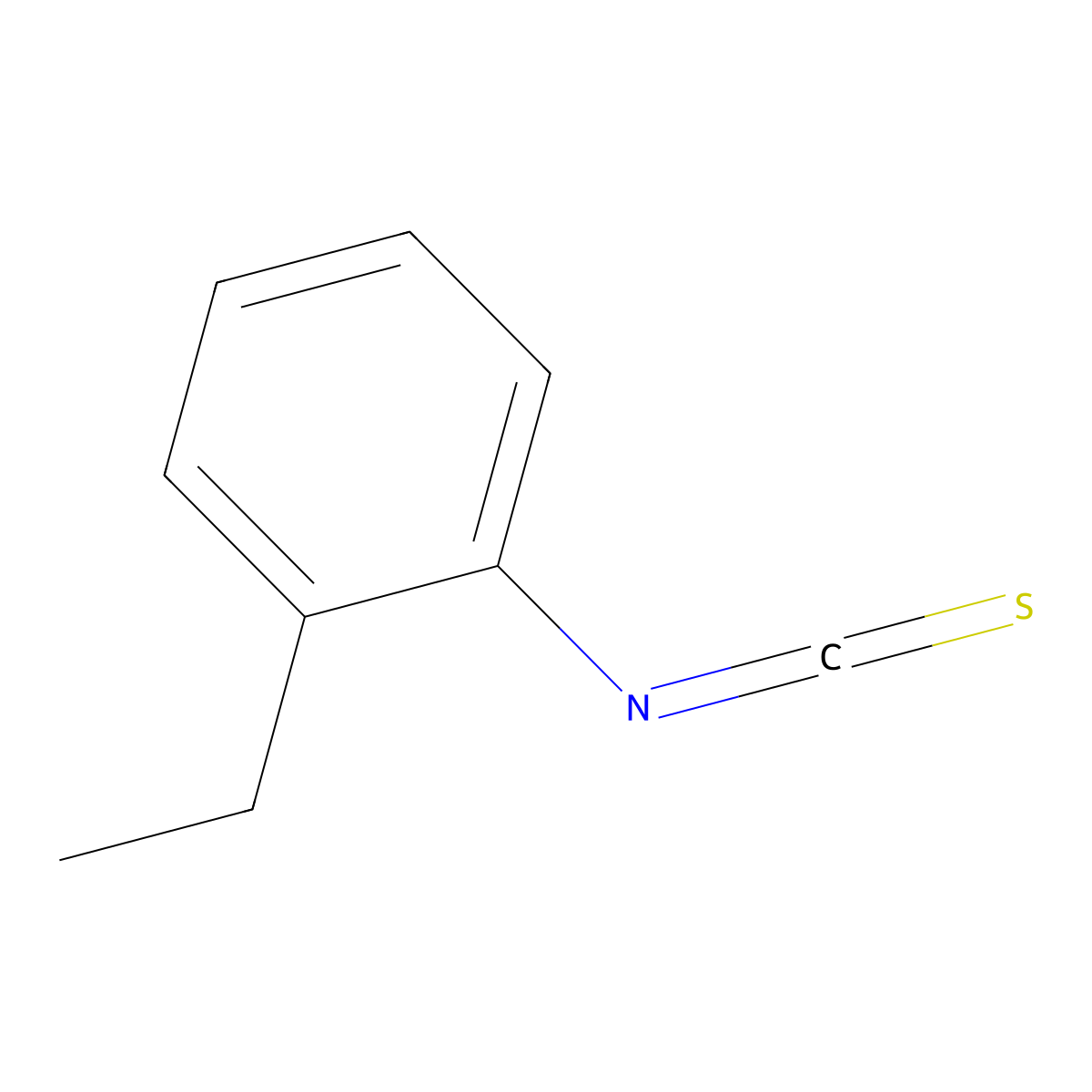 2-Ethylphenyl isothiocyanate molecular structure, CAS 19241-19-1