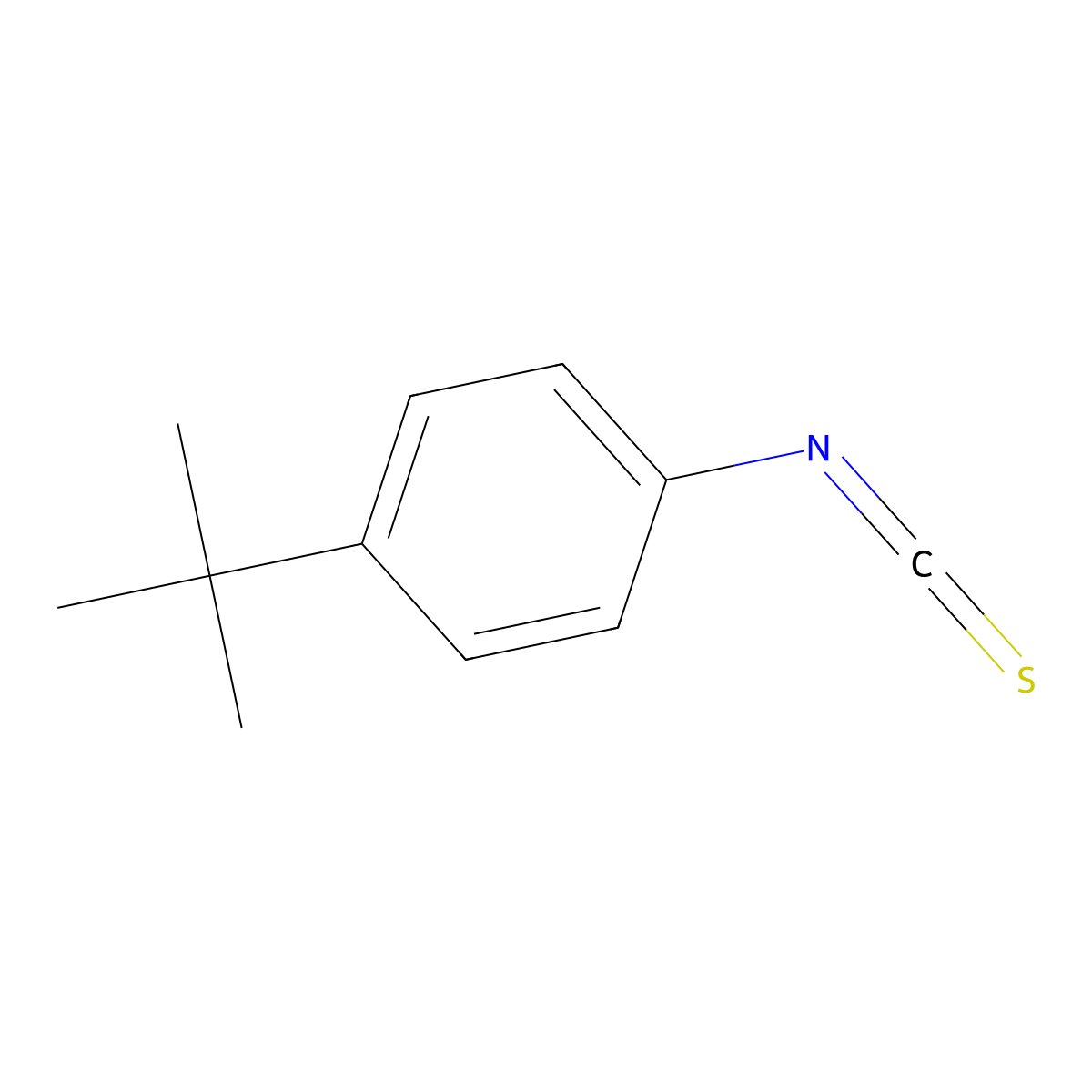 4-tert-Butylphenyl Isothiocyanate molecular structure, CAS 19241-24-8
