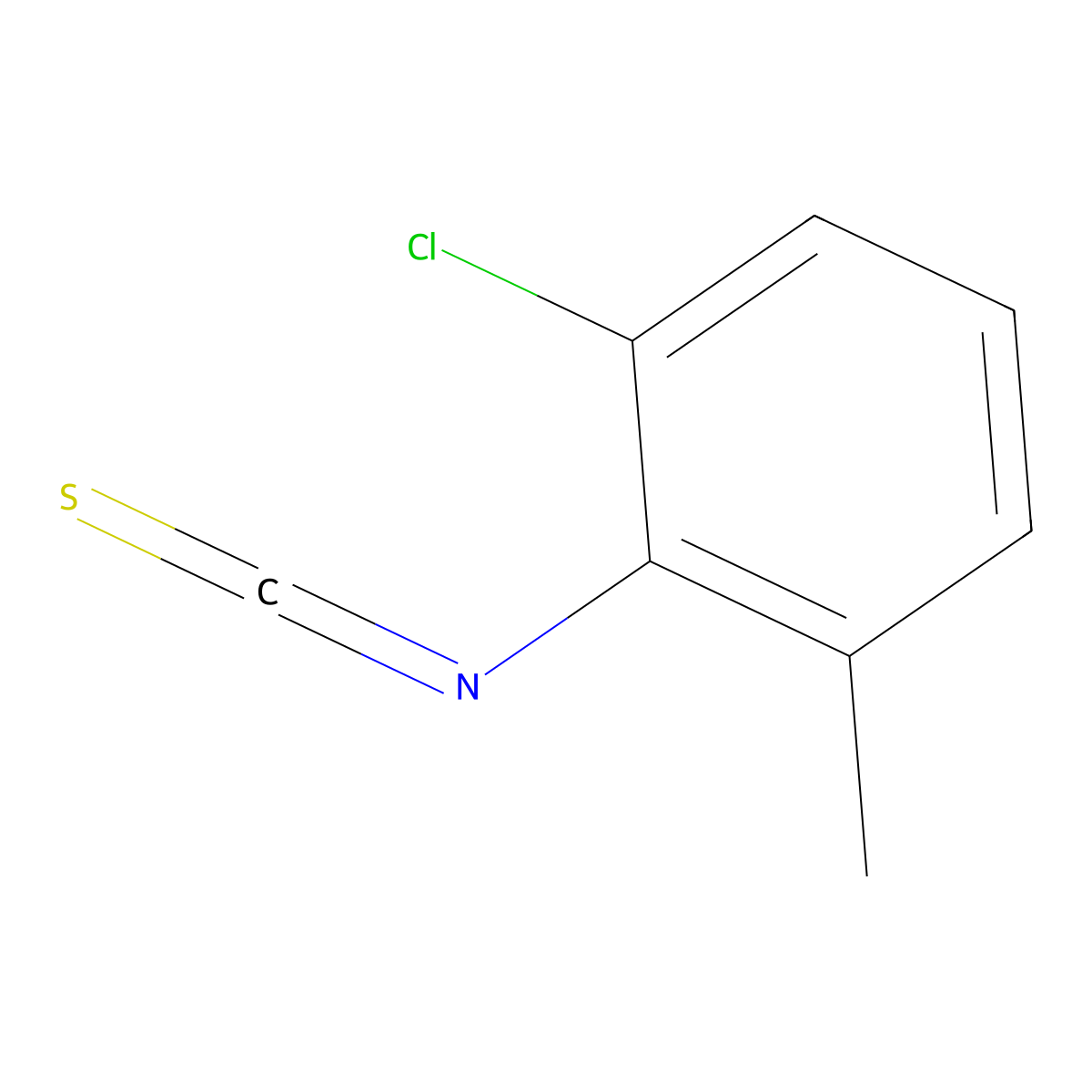 2-Chloro-6-Methylphenyl Isothiocyanate molecular structure, CAS 19241-34-0