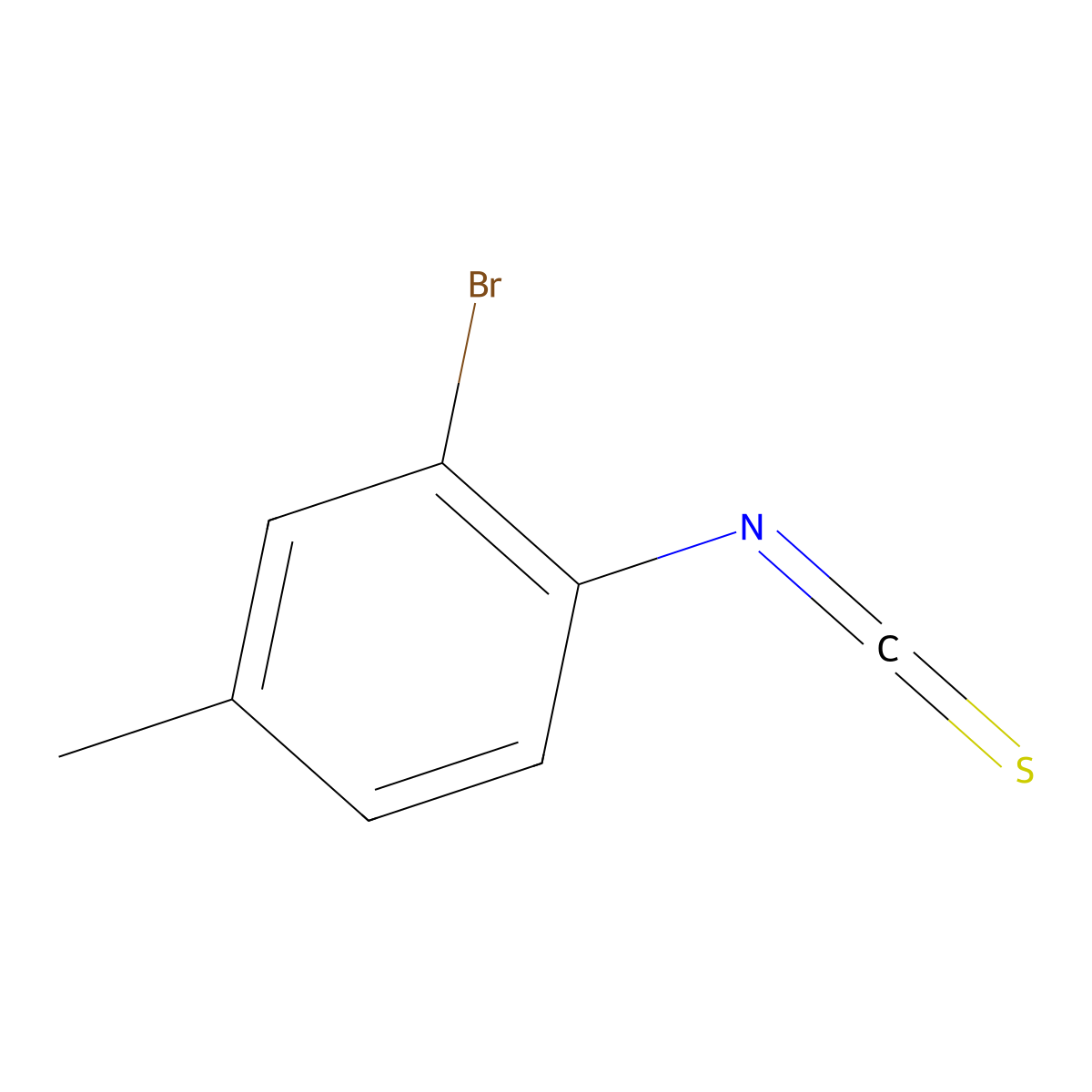 2-Bromo-4-methylphenyl isothiocyanate molecular structure, CAS 19241-39-5