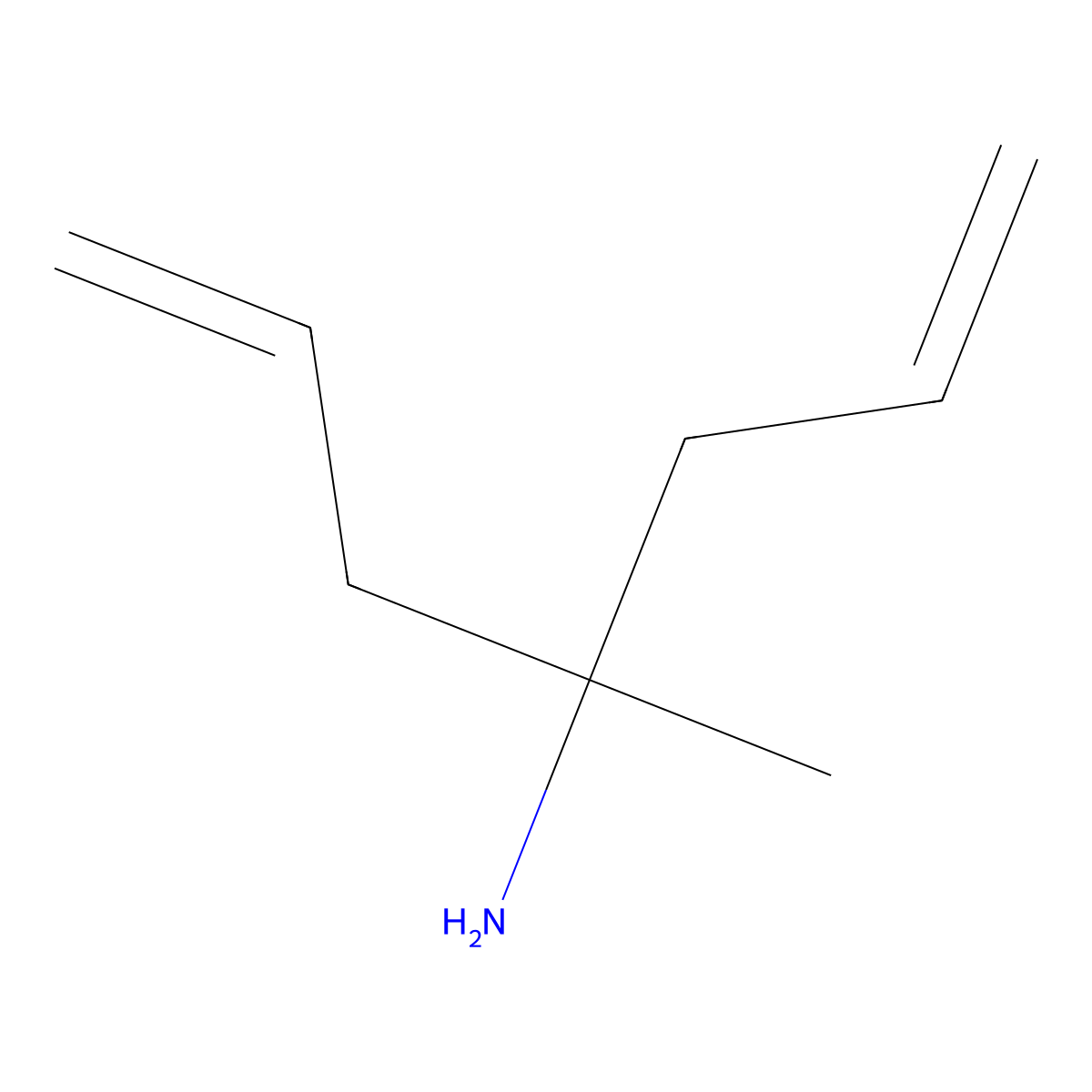 4-Methylhepta-1,6-dien-4-amine molecular structure, CAS 19243-49-3