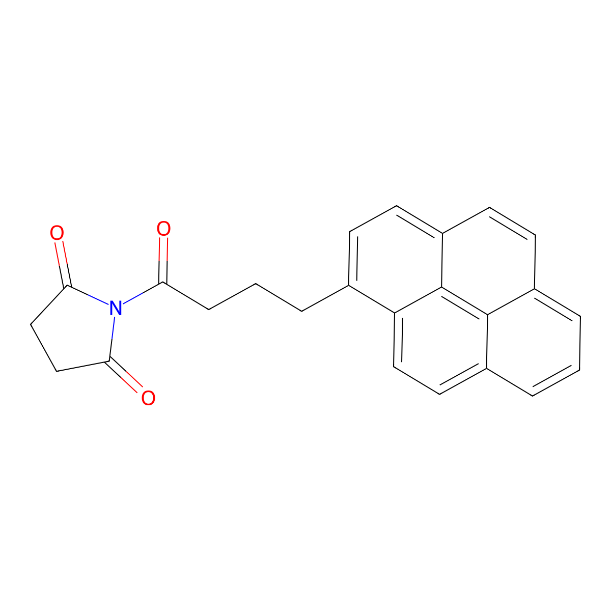 1-(4-(Pyren-1-yl)butanoyl)pyrrolidine-2,5-dione molecular structure, CAS 192432-85-2