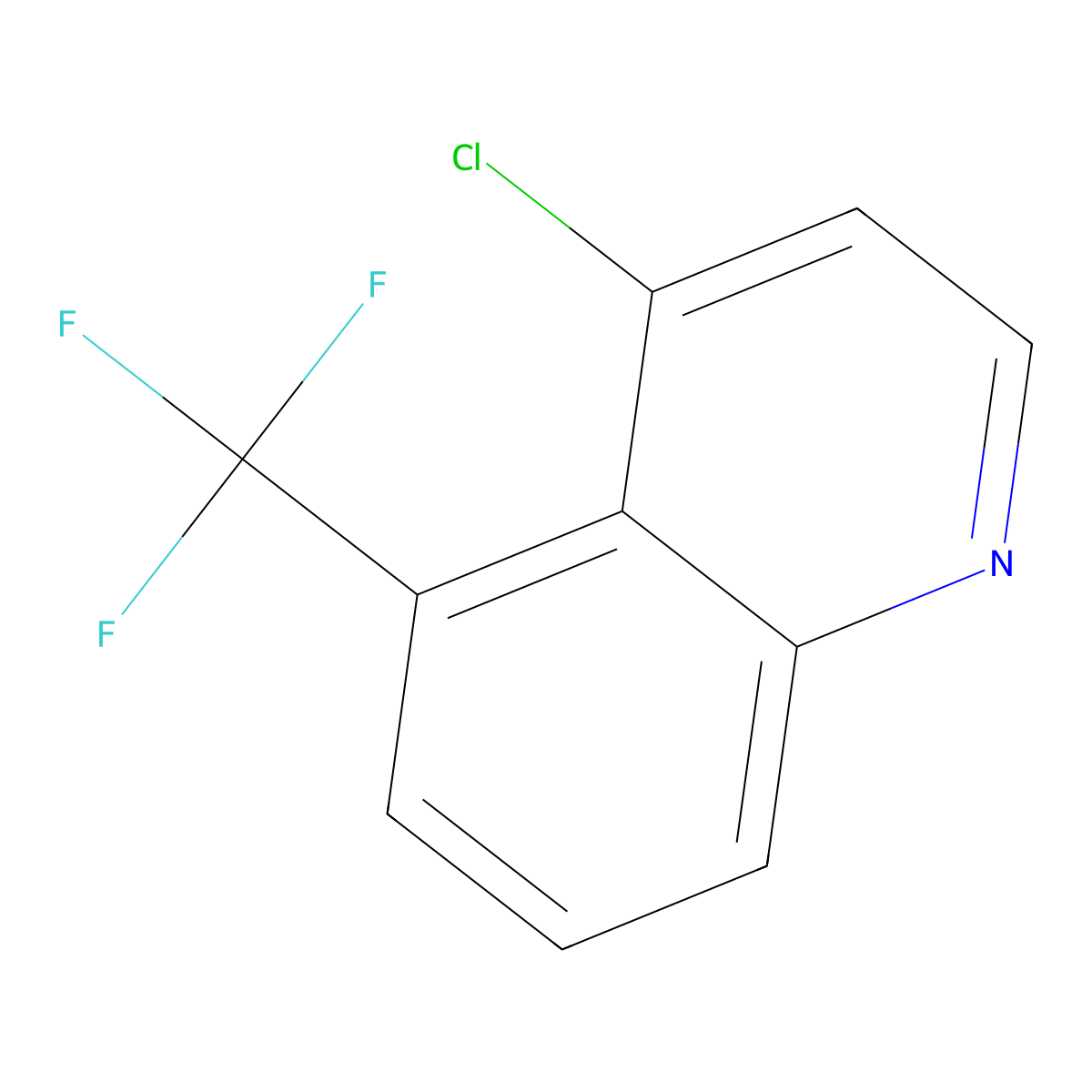 4-Chloro-5-(trifluoromethyl)quinoline molecular structure, CAS 1924363-59-6