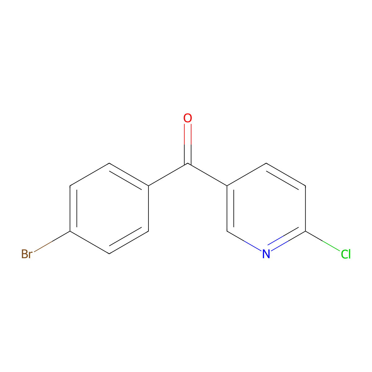 5-(4-Bromobenzoyl)-2-chloropyridine molecular structure, CAS 192437-73-3