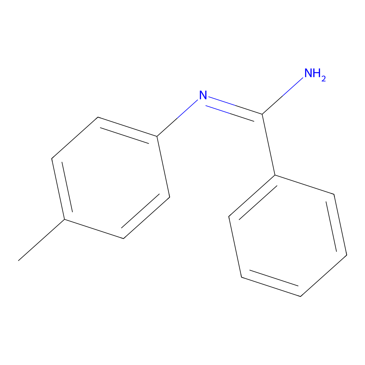 N-(4-Methylphenyl)benzenecarboximidamide molecular structure, CAS 19244-07-6