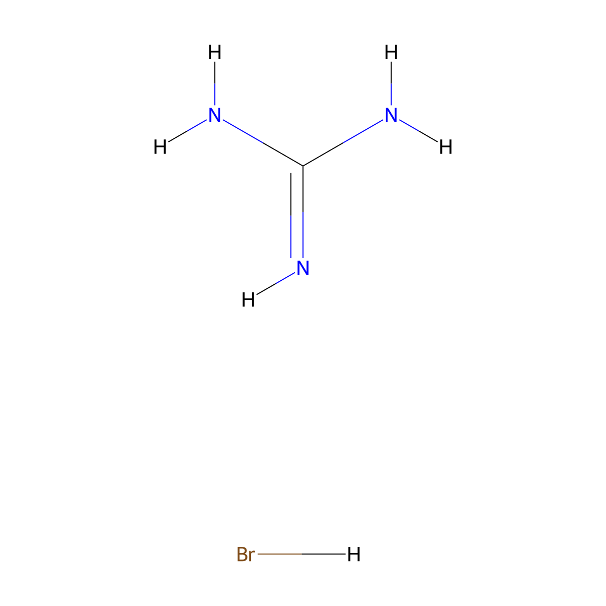 Guanidinium bromide molecular structure, CAS 19244-98-5