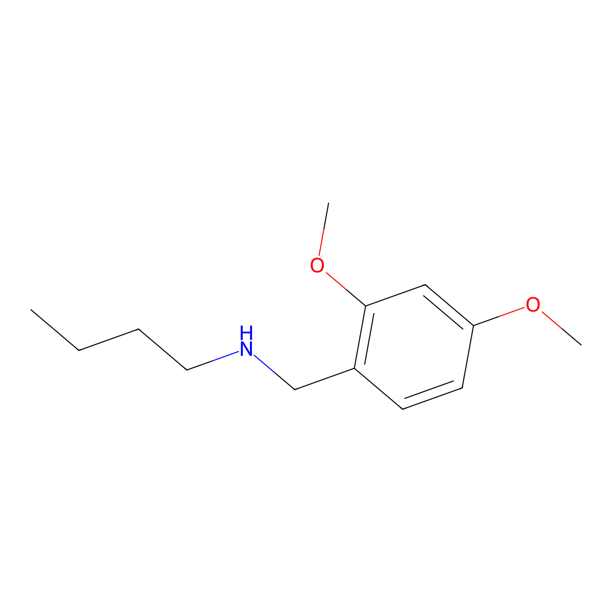 Butyl[(2,4-dimethoxyphenyl)methyl]amine molecular structure, CAS 192440-64-5