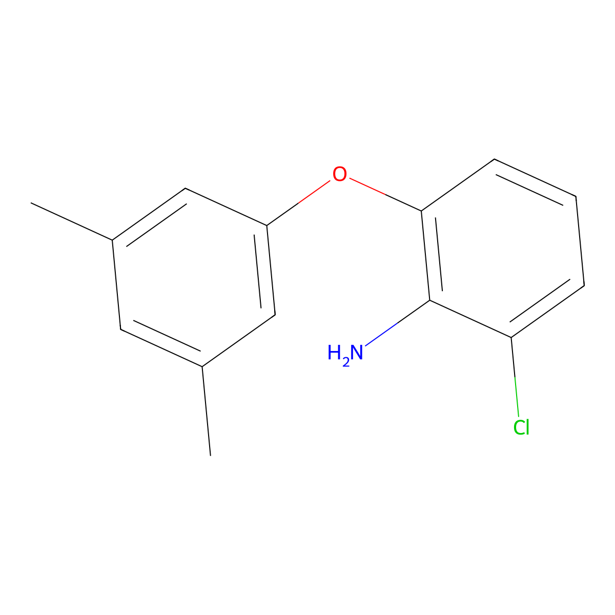 2-Chloro-6-(3,5-dimethylphenoxy)aniline molecular structure, CAS 1924415-74-6