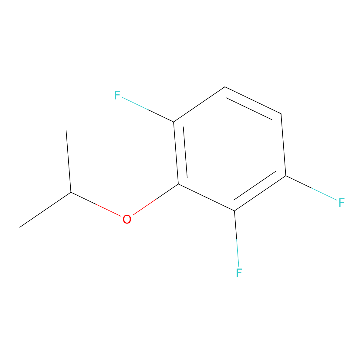 1,2,4-Trifluoro-3-isopropoxybenzene molecular structure, CAS 192446-71-2