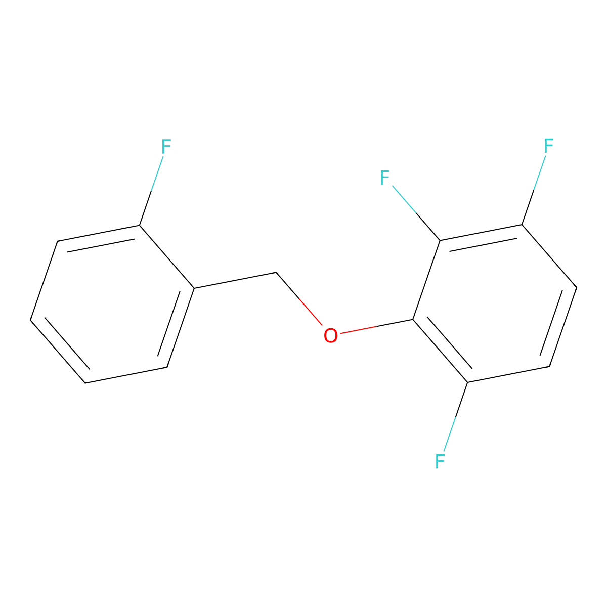 1,2,4-Trifluoro-3-[(2-fluorophenyl)methoxy]benzene molecular structure, CAS 192446-72-3