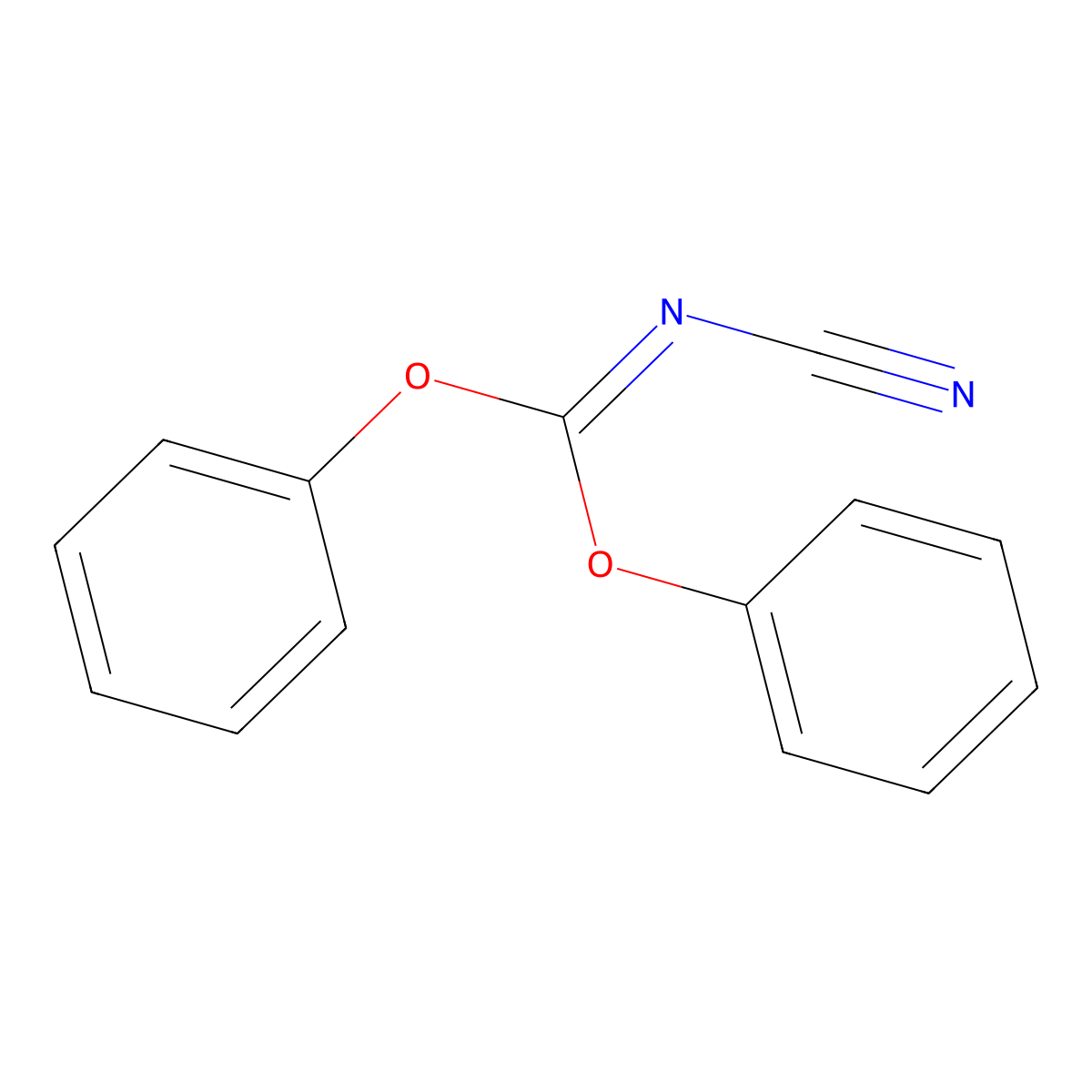 Diphenyl N-Cyanocarbonimidate molecular structure, CAS 19245-25-1