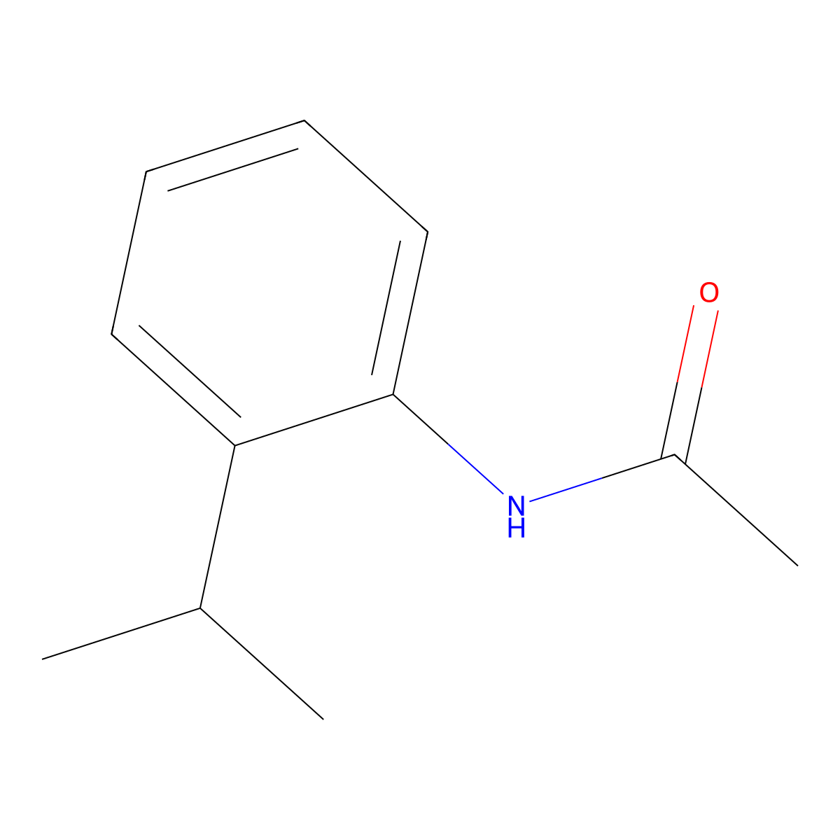 N-(2-isopropylphenyl)acetamide molecular structure, CAS 19246-04-9