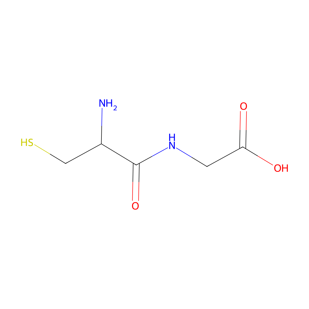 L-Cysteinylglycine molecular structure, CAS 19246-18-5