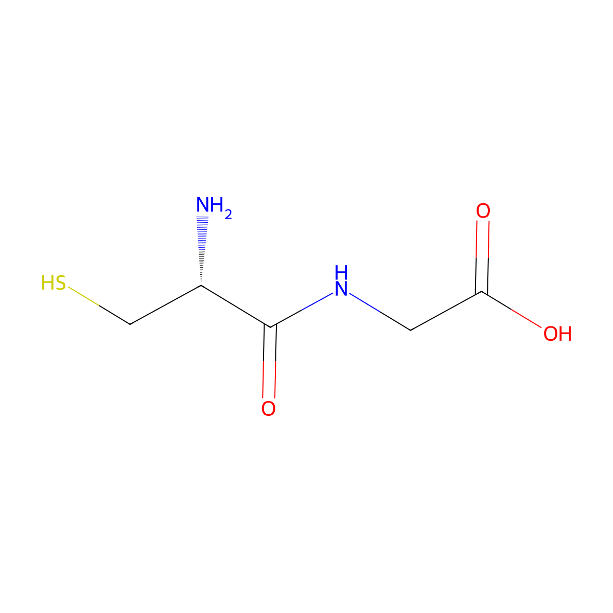 L-Cysteinylglycine molecular structure, CAS 19246-18-5