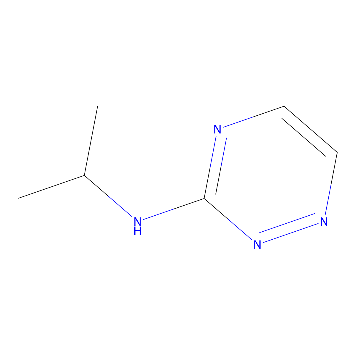 N-Isopropyl-1,2,4-triazin-3-amine molecular structure, CAS 1924606-11-0